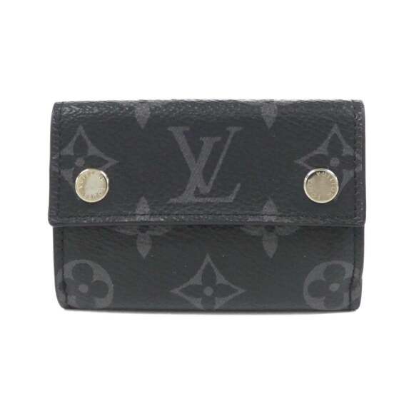 Louis Vuitton Monogram Eclipse Discovery Compact Wallet M67630